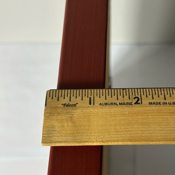 Virginia Young Folk Art Winter Scene Framed Painting on Wood - Picture 6 of 9